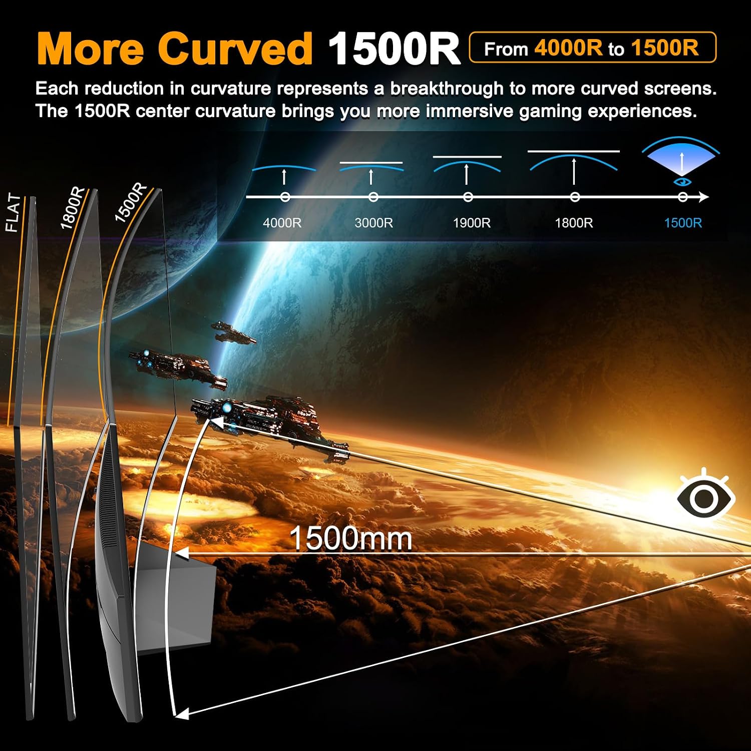 Thumbnail 6 de SANSUI Curved Gaming Monitor 24-Inch