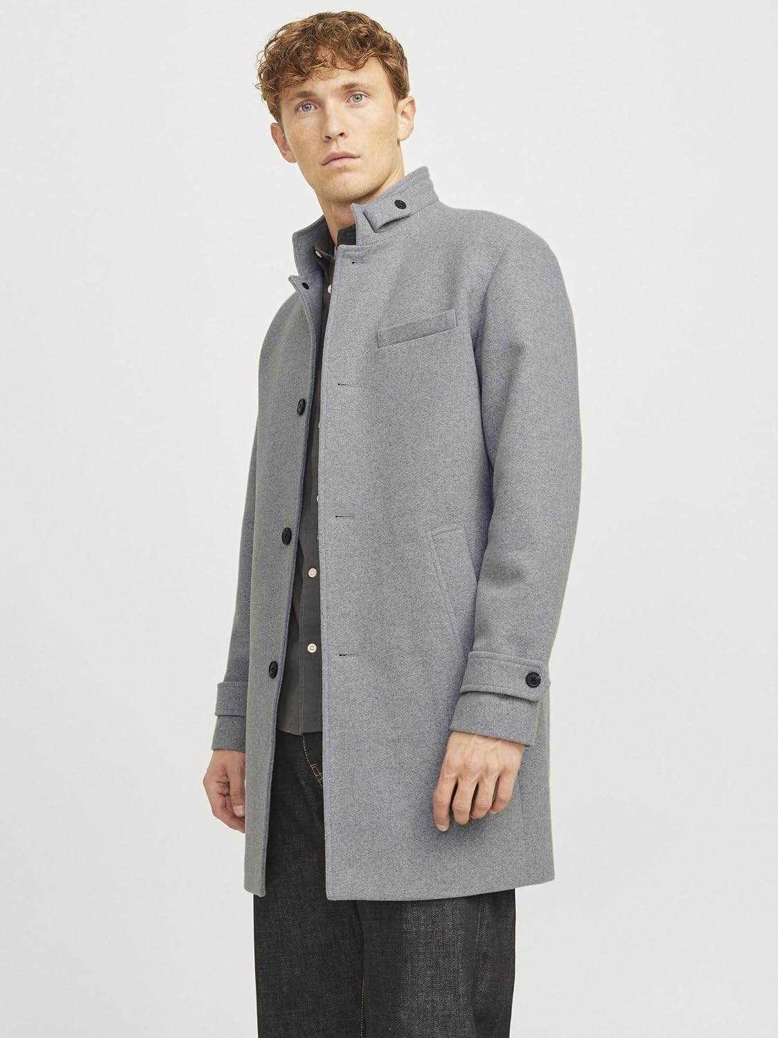Detalle 2 de Jjemelton Wool Coat abrigo lana 55% poliéster 40% lana