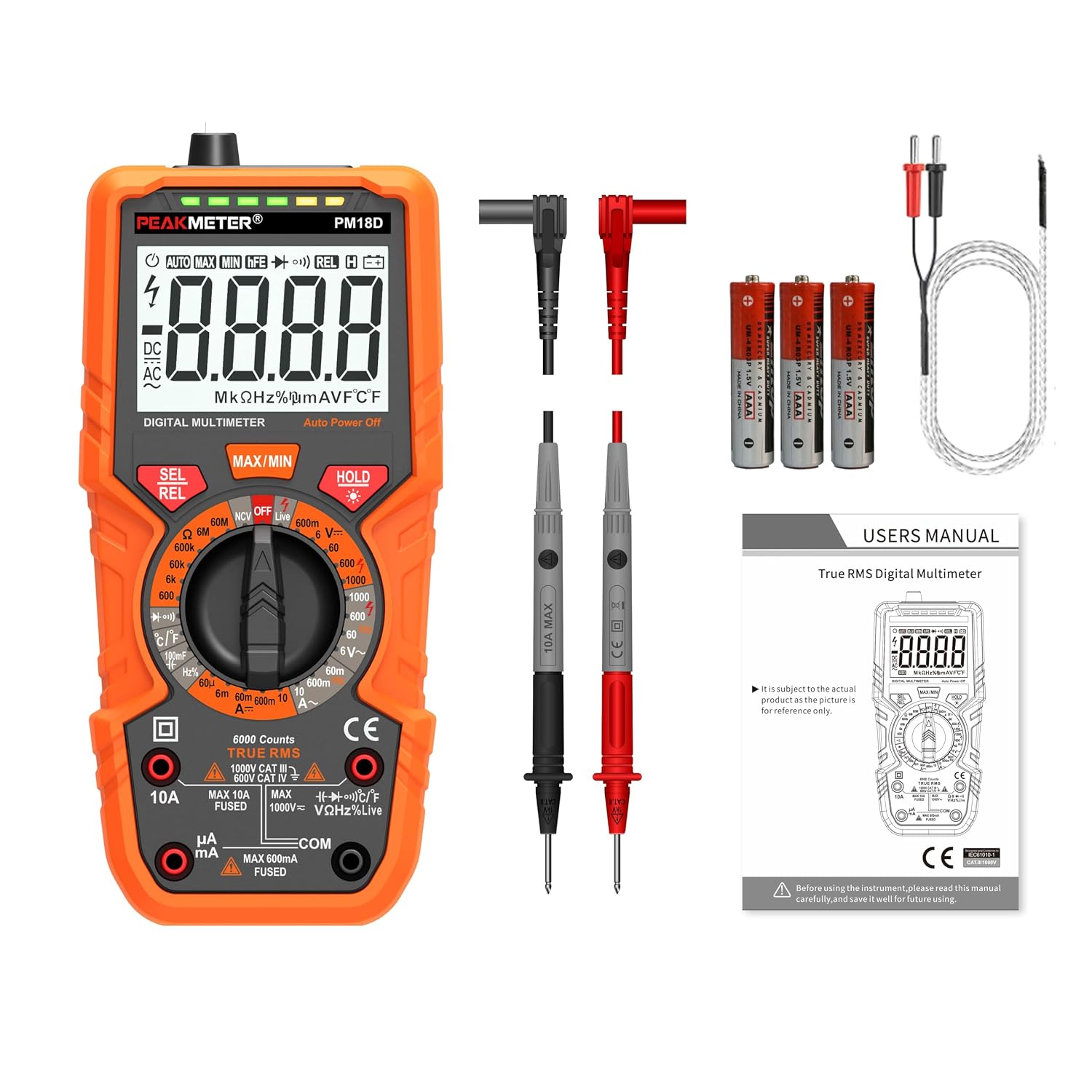 Detalle de Digitales Multimeter mit 6000 Zählungen
