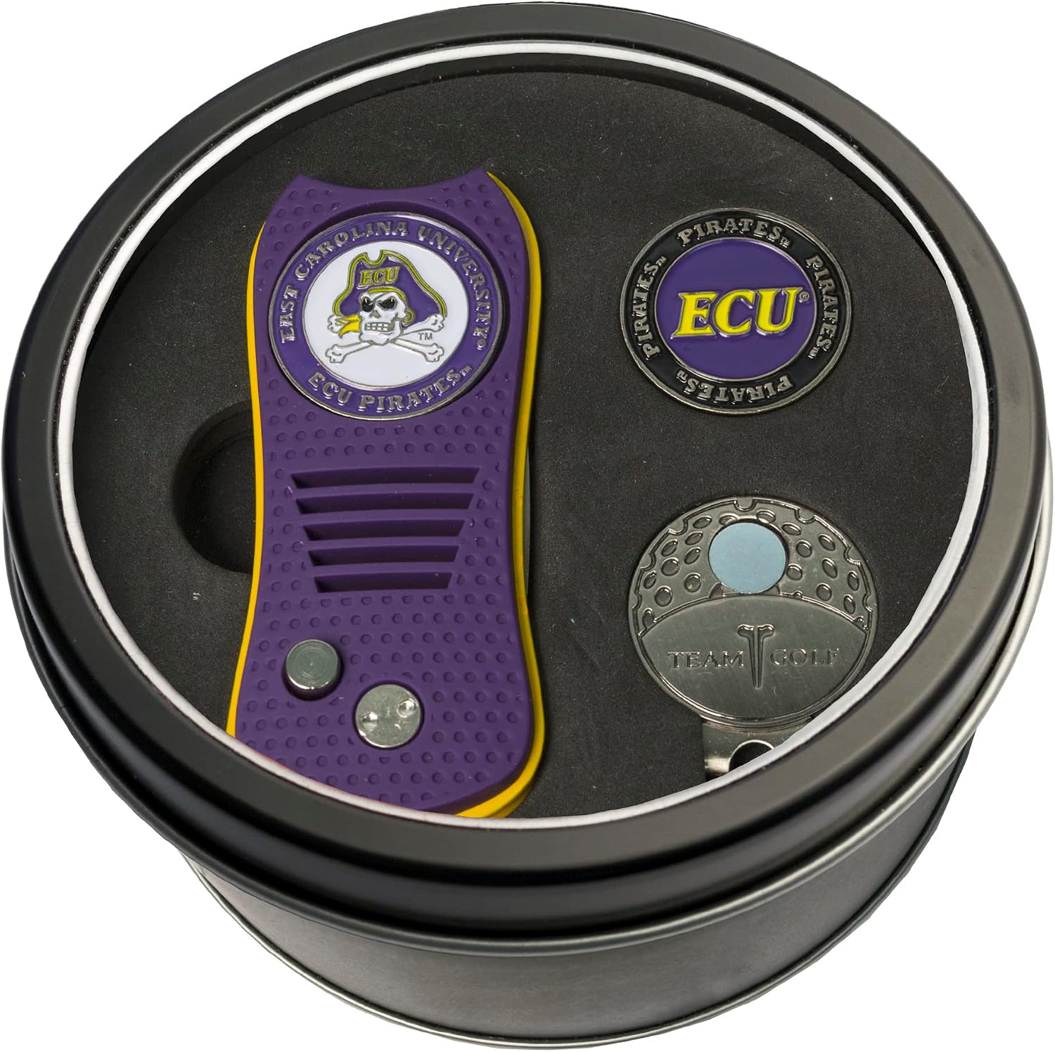 Detalle 2 de Team Golf NCAA Gift Set Switchblade Divot Tool, Cap Clip & Enamel Ball Markers