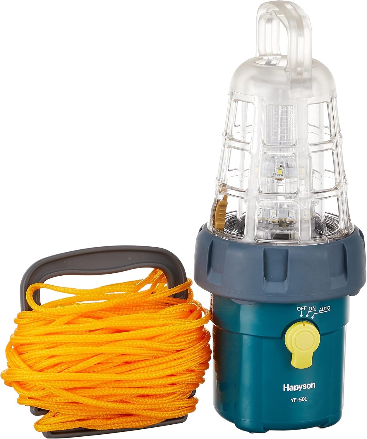 Detalle de ハピソン YF-501 乾電池式水中集魚灯 500lm・青緑色LED・30m防水