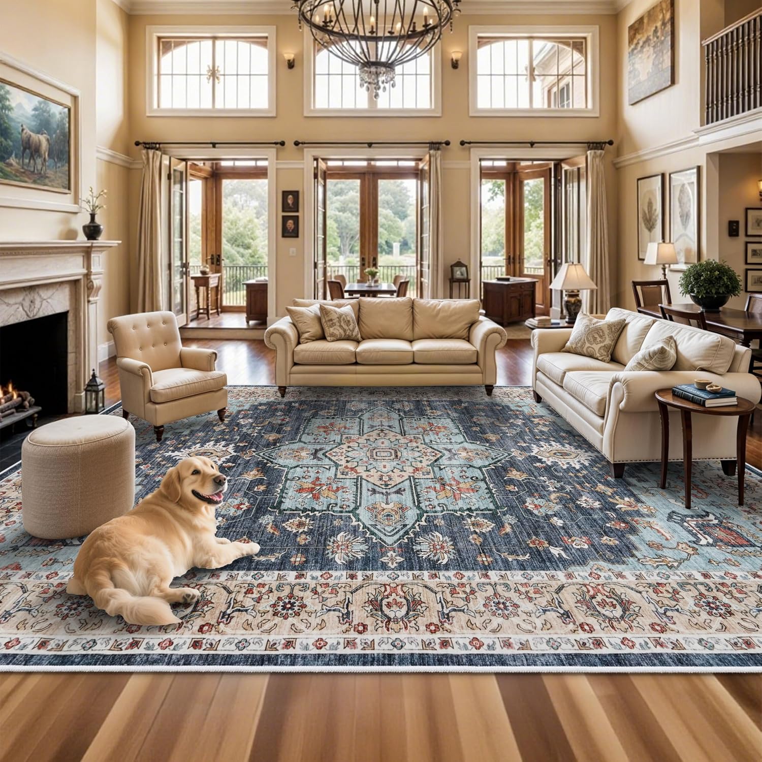 TOPRUUG Washable Oriental Rug 12x18