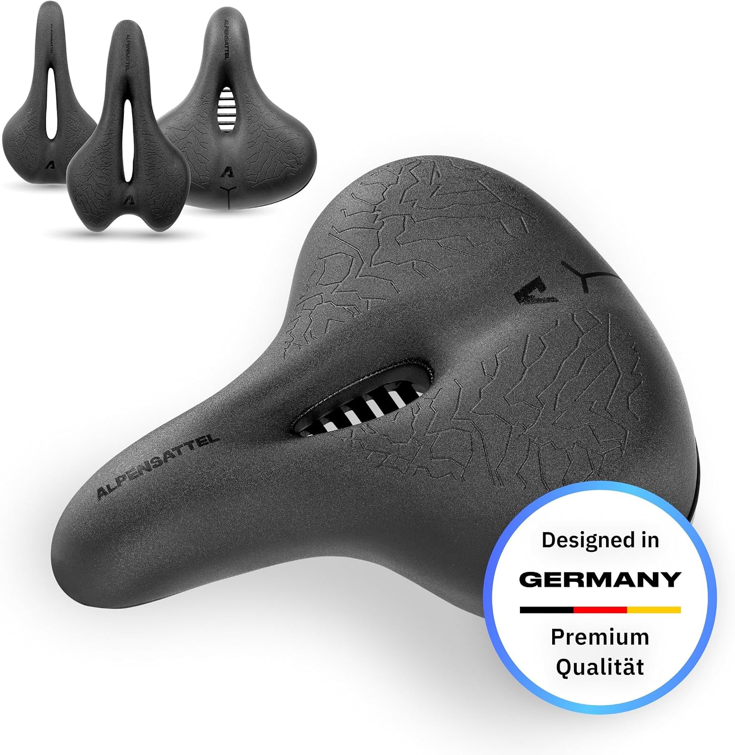 Thumbnail 3 de ALPENSATTEL Ergonomischer Fahrradsattel Komfort + 3D Memory Foam – universell montierbar