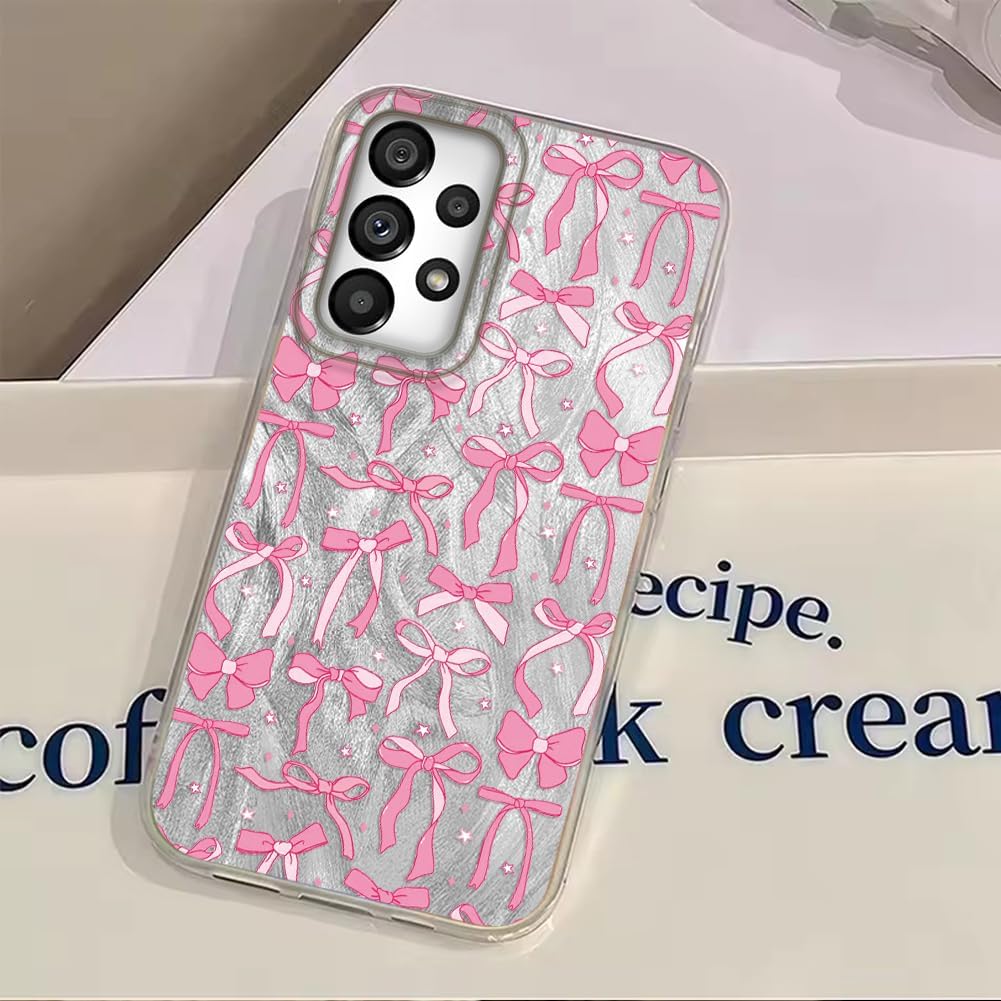 Thumbnail 6 de Tedyhulle Hülle für Samsung Galaxy A52 5G / A52 4G / A52S 5G – Rosa Cartoon Schleife, Dünn, Stoßfest und Soft TPU