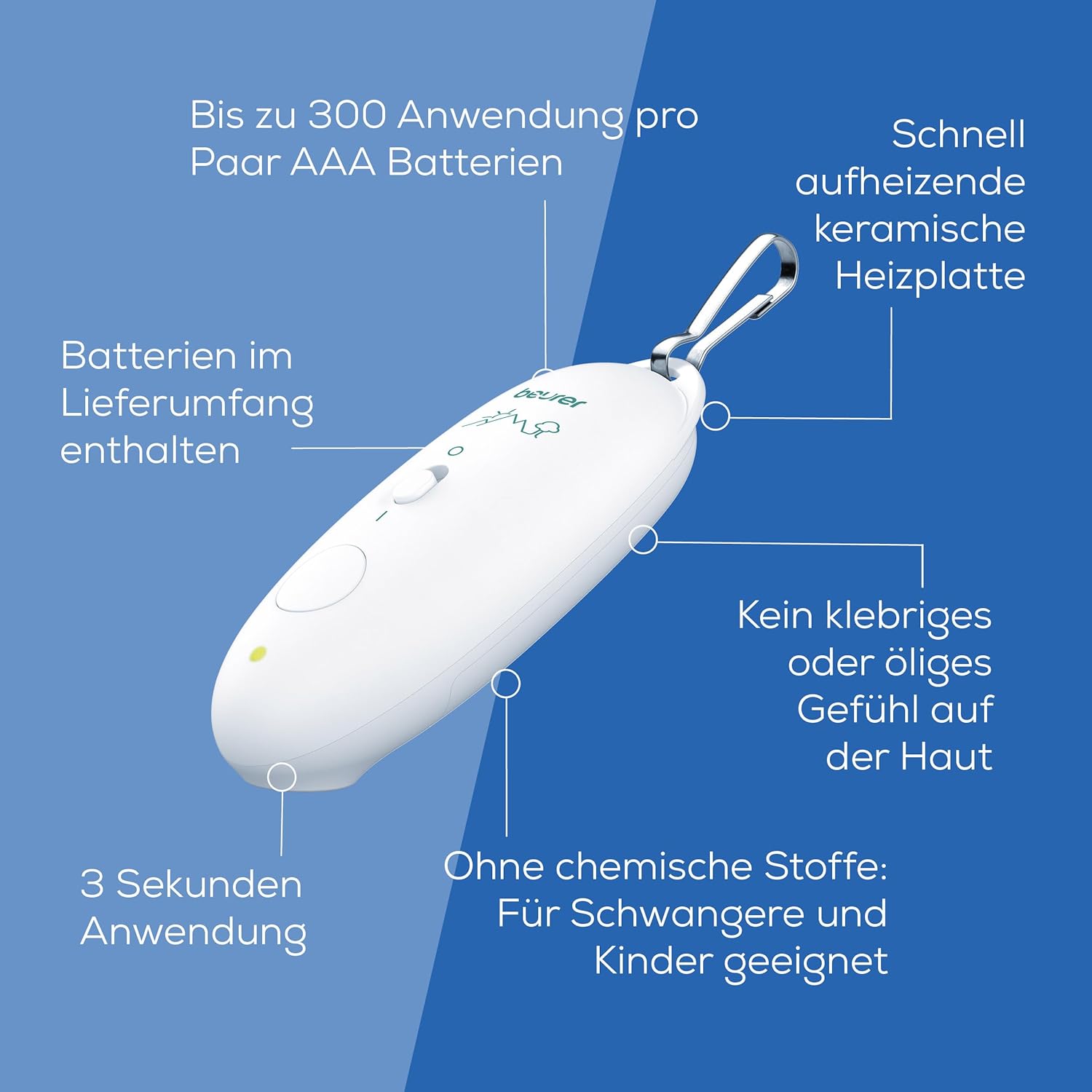 Thumbnail 6 de Beurer BiteX Travel BR 10: Kleiner Wärme-Stichheiler für Reisen und Outdoor-Aktivitäten