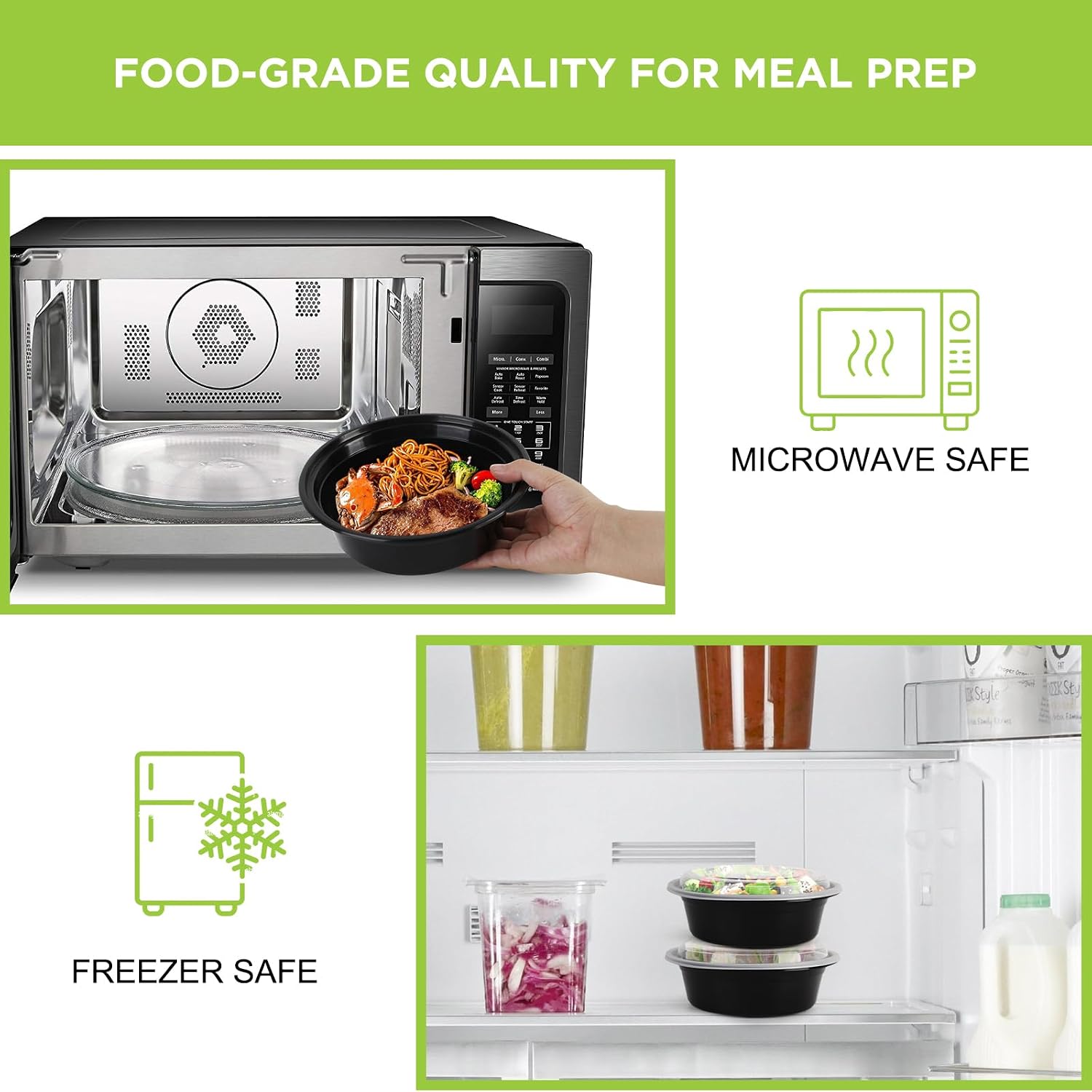 Detalle de WGCC 50-Pack 32oz Meal Prep Containers