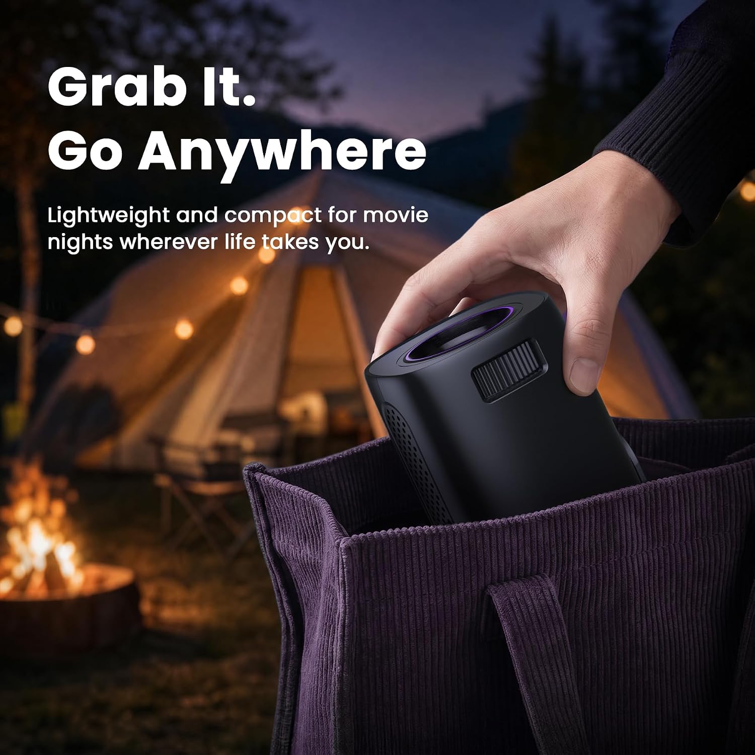 Thumbnail 1 de HAPPRUN K200 Series Roku Smart Projector, 720p, Wi-Fi and Bluetooth