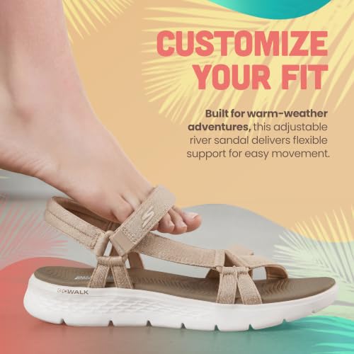 Thumbnail 8 de Skechers Women's On-The-Go Flex Sublime Sandals – Taupe, UK 5