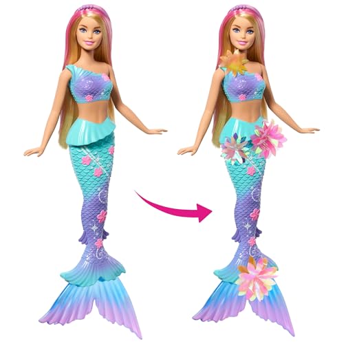 Detalle de Barbie Fantasy Meerjungfrau Flower Feature Puppe – Flower Magic mit blühender Blüte