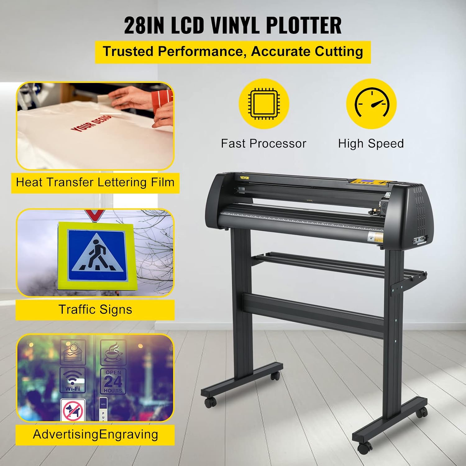 Detalle 2 de VEVOR Plotter 720 mm coupe vinyle 🖨
