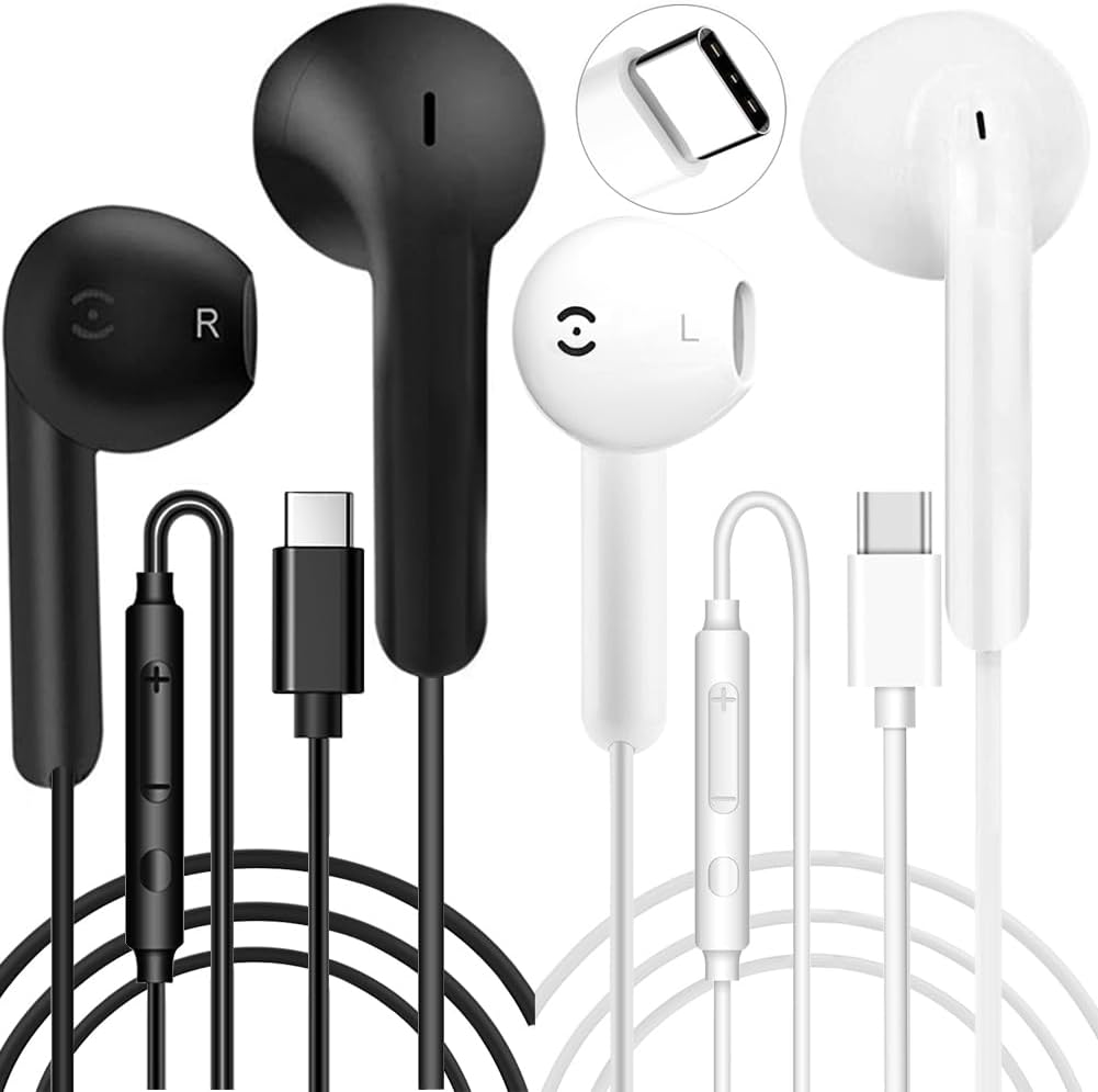Detalle de USB C Headphones 2 Pack Wired Earphones