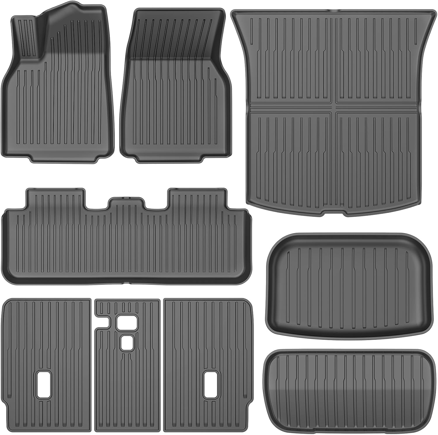 Detalle de Pawtein All-Weather Floor Mats for Tesla Model Y Juniper