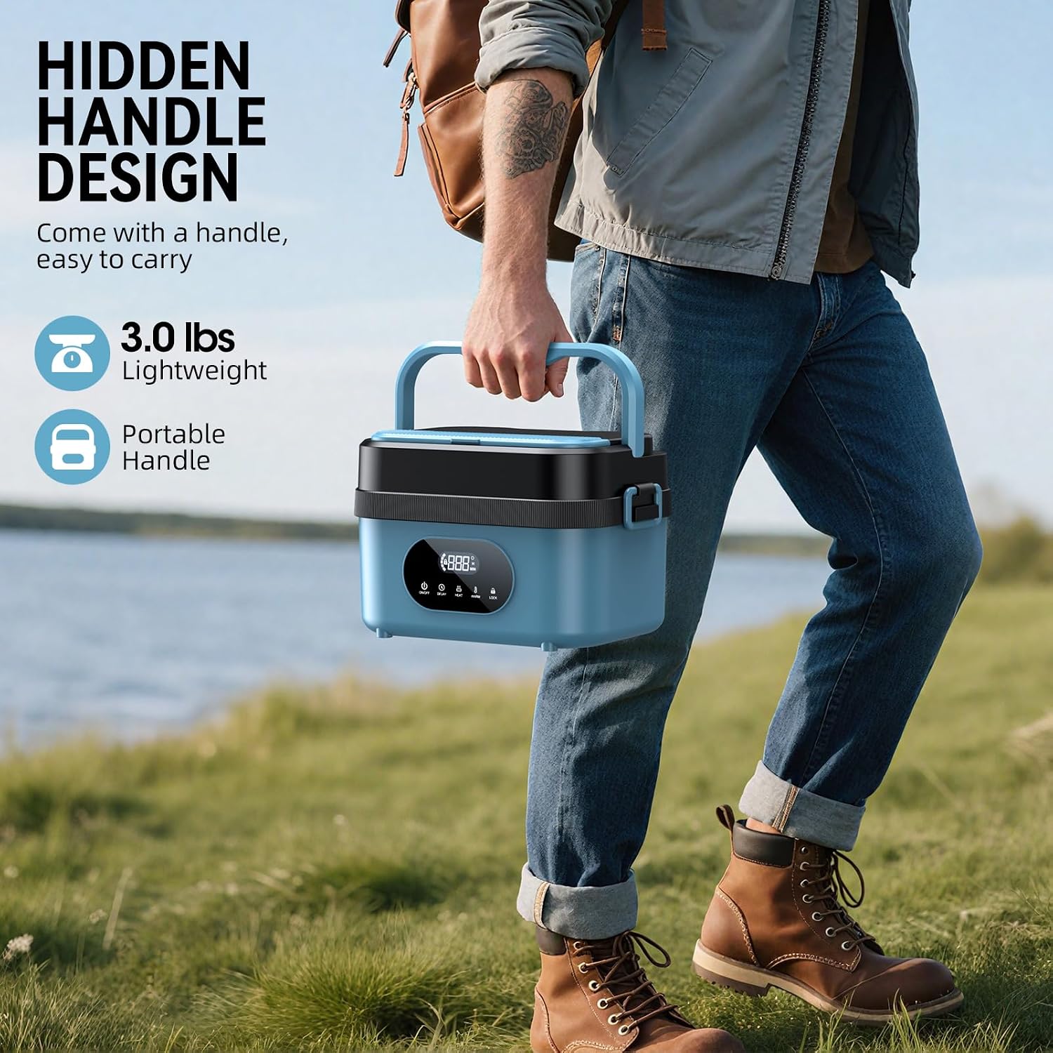 Thumbnail 1 de SEVENMEET Cordless Electric Lunch Box