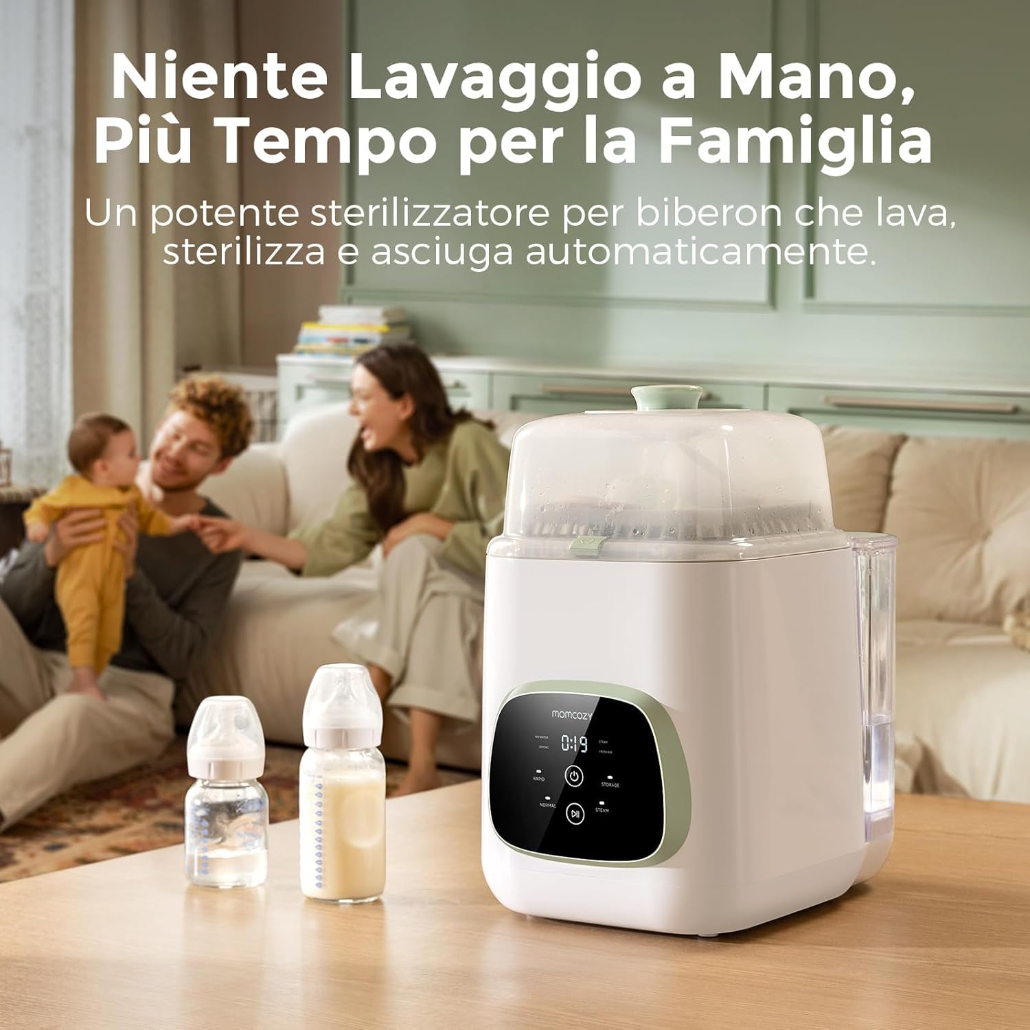 Thumbnail 1 de Momcozy KleanPal Pro Lavabiberon 3-in-1: lavaggio, sterilizzazione e asciugatura per biberon e accessori