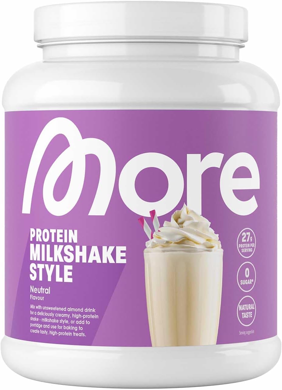 Detalle 2 de MORE Protein Milkshake Neutral 750 g – Mix aus Whey Konzentrat und Casein