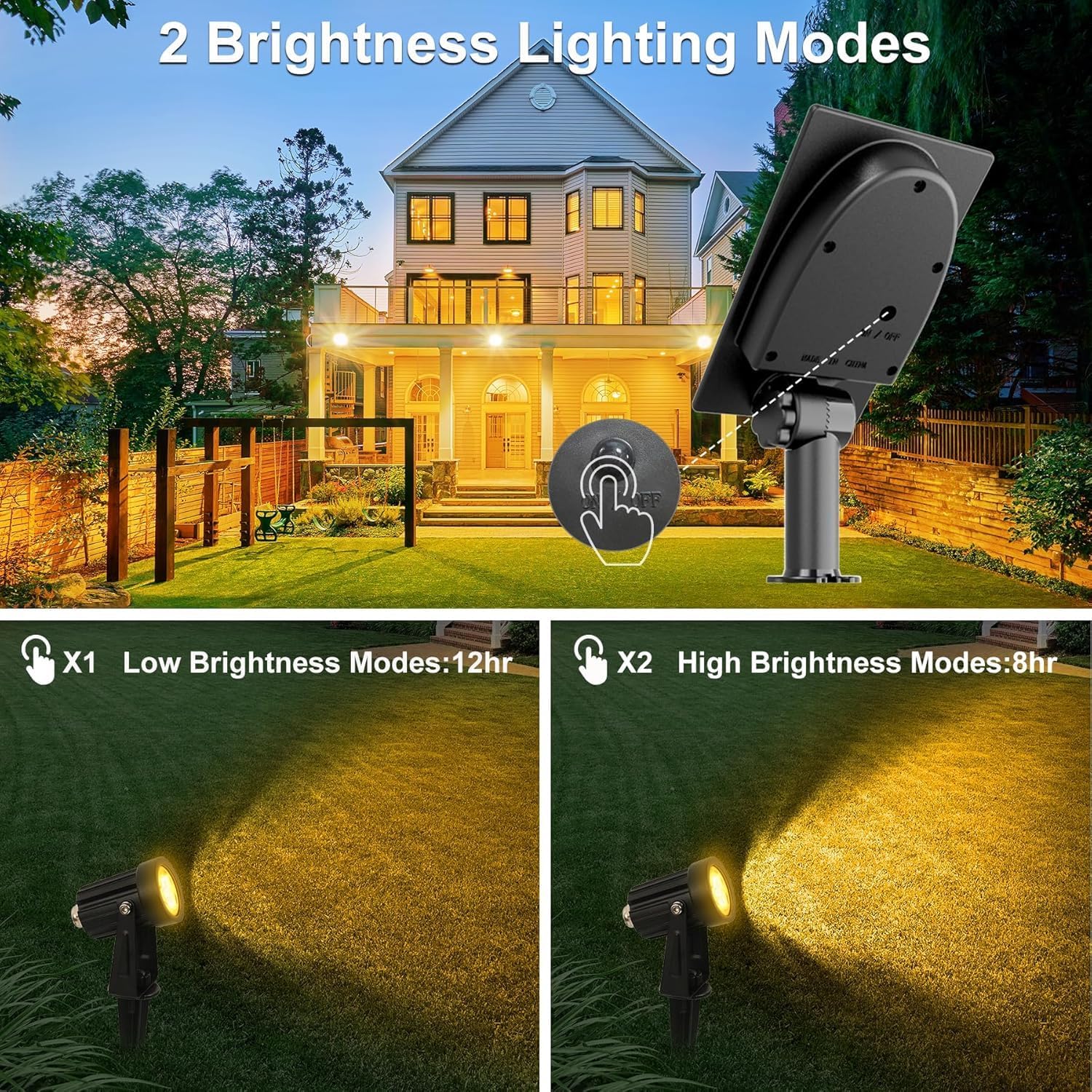 Detalle 2 de NATPOW Gartenstrahler Solar 3000K