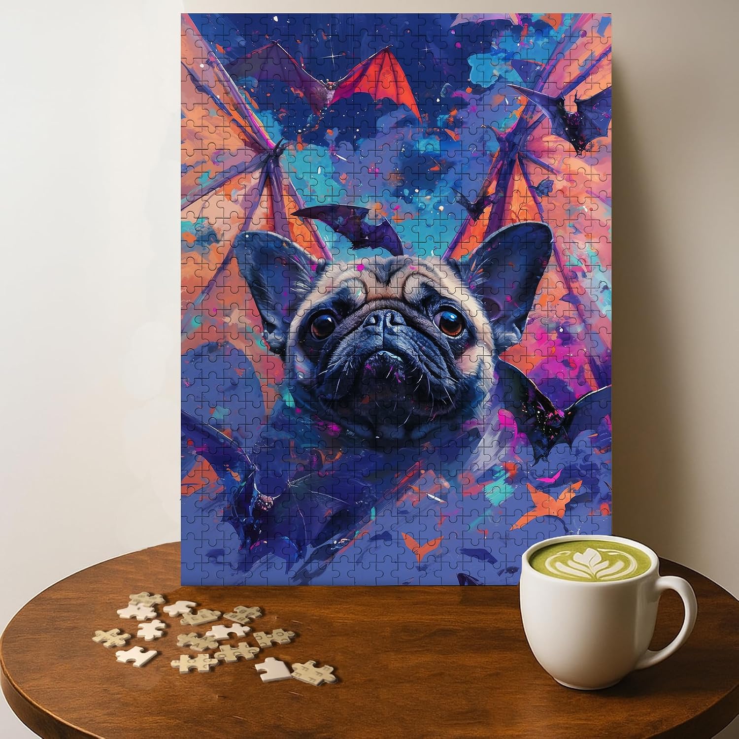 Thumbnail 5 de Gambling Pug jigsaw puzzle, 500 pieces
