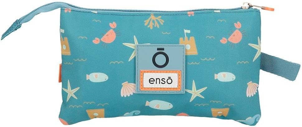 Thumbnail 2 de Astuccio triplo Enso Mr Crab blu in poliestere, 22x12x5 cm