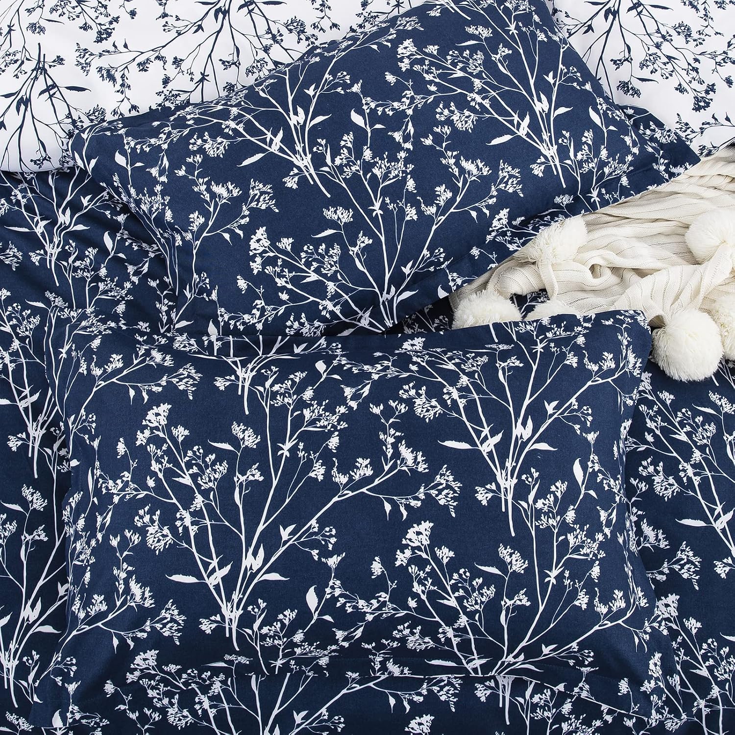 Thumbnail 4 de DJY Navy Bedding King 230x220cm duvet set