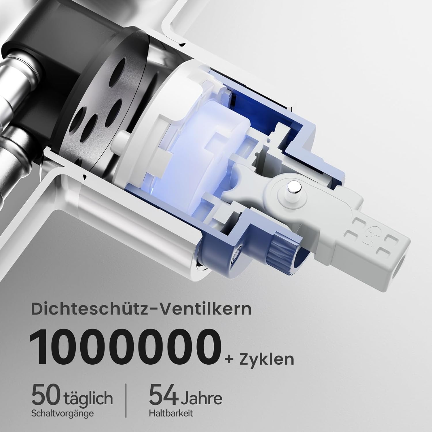 Thumbnail 3 de CECIPA Küchenarmatur mit Ausziehbar Hochdruck – Edelstahl, 360° Brause, Pause-Funktion, Chrom