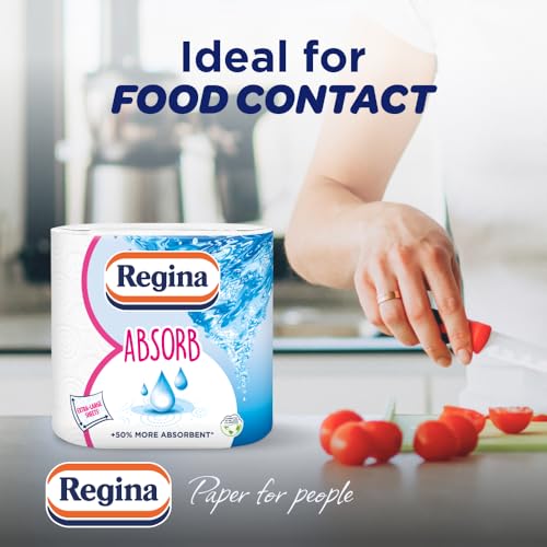 Detalle de Regina Absorb 8 Kitchen Rolls 2-Ply – Practical, absorbent kitchen towels for everyday spill defence