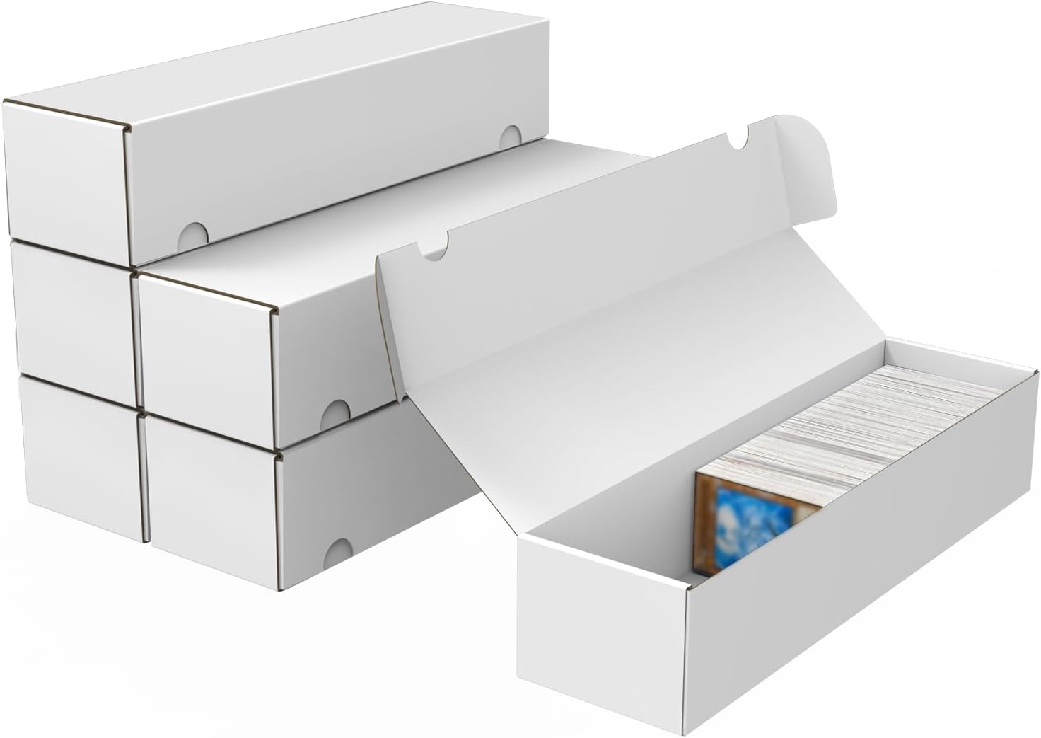 XRACV Trading Card Storage Box (6-Pack, holds ~1100 per box) for 3.5 x 2.5 cards
