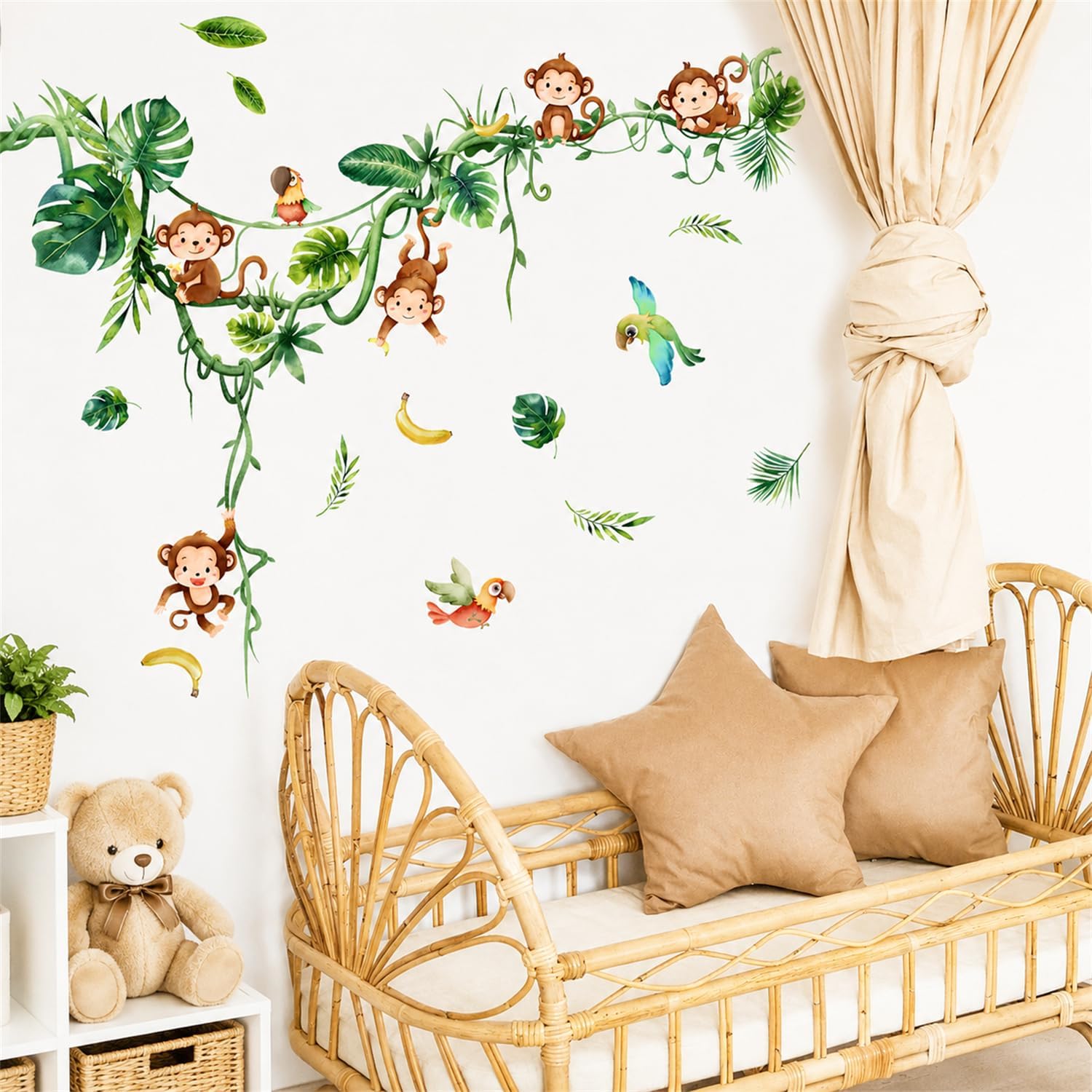 Thumbnail 3 de Animal Wall Stickers Safari Jungle