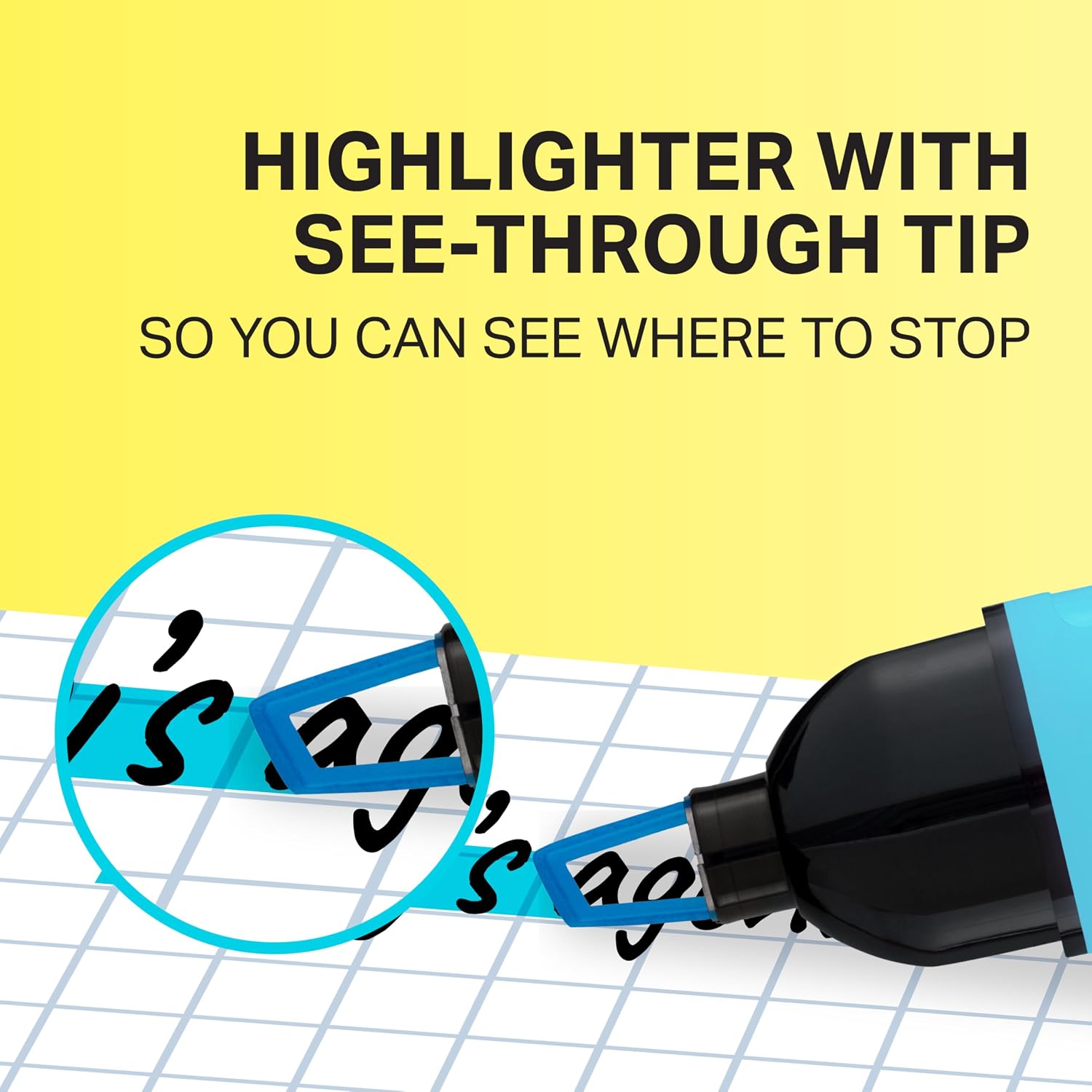 Detalle de Sharpie Clear View highlighters 8 pack