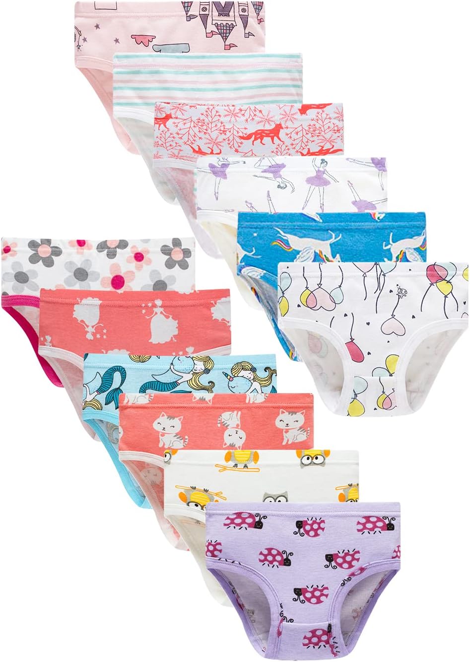Thumbnail 5 de Family Feeling Little Girl Underwear 6-Pack 100% Cotton