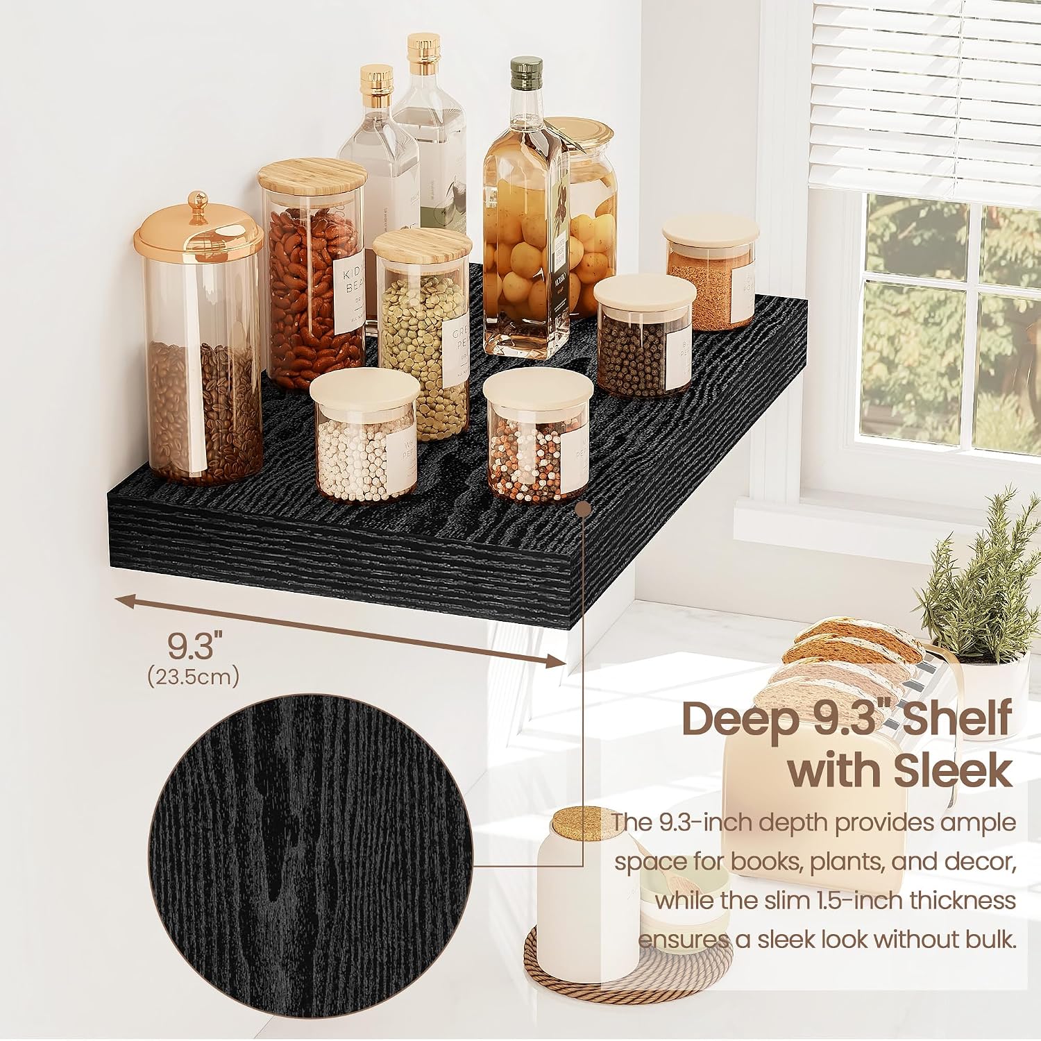Thumbnail 4 de Vivelove Floating Shelves 16-inch