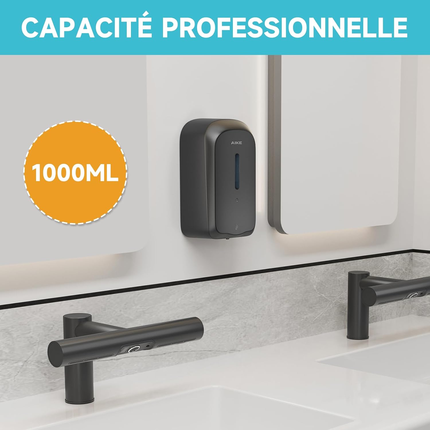 Detalle 2 de AIKE Distributeur de savon automatique 1000 ml