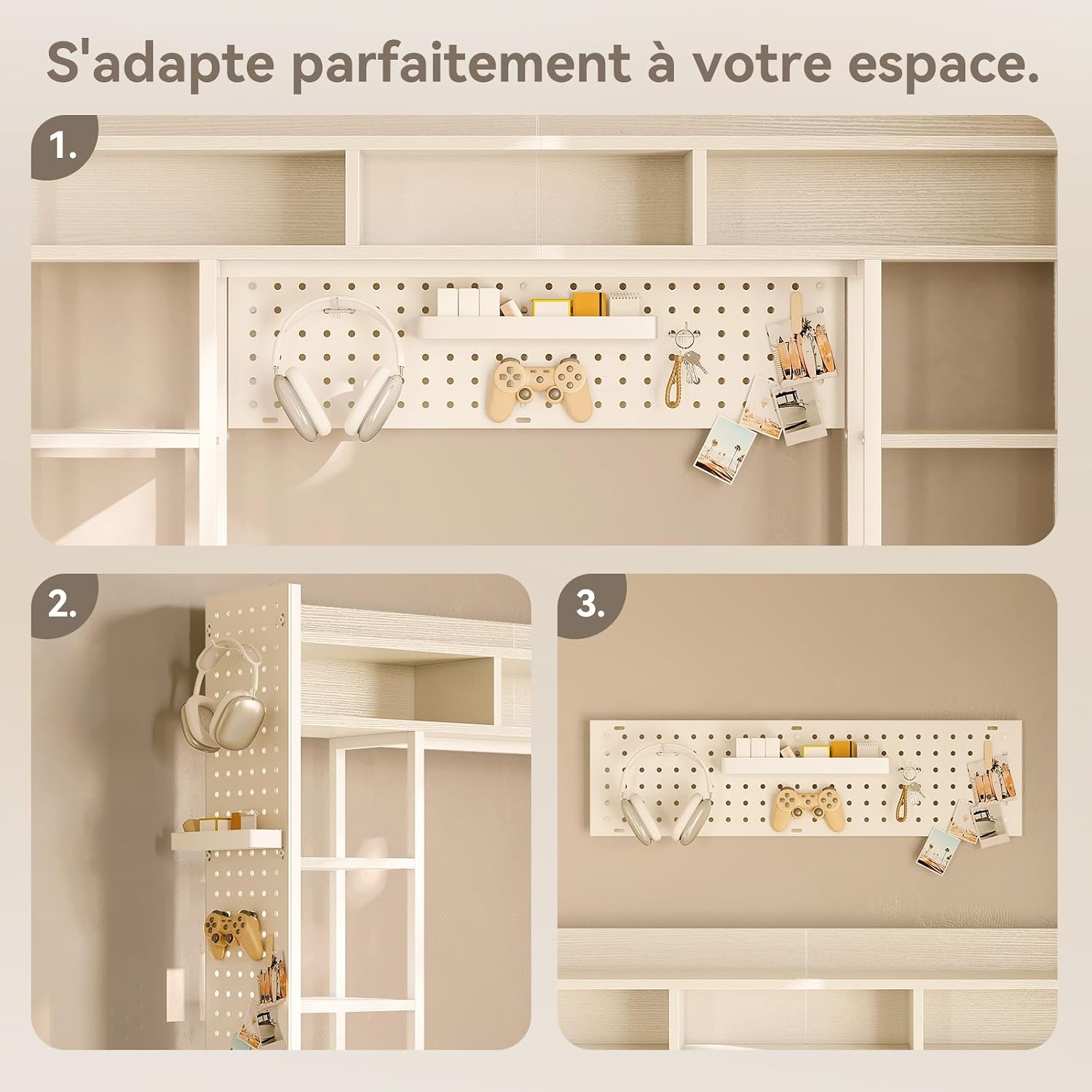 Thumbnail 5 de Coleshome FZ-ZSJDDDB computerbureau 120 x 50 cm met perforatiepaneel
