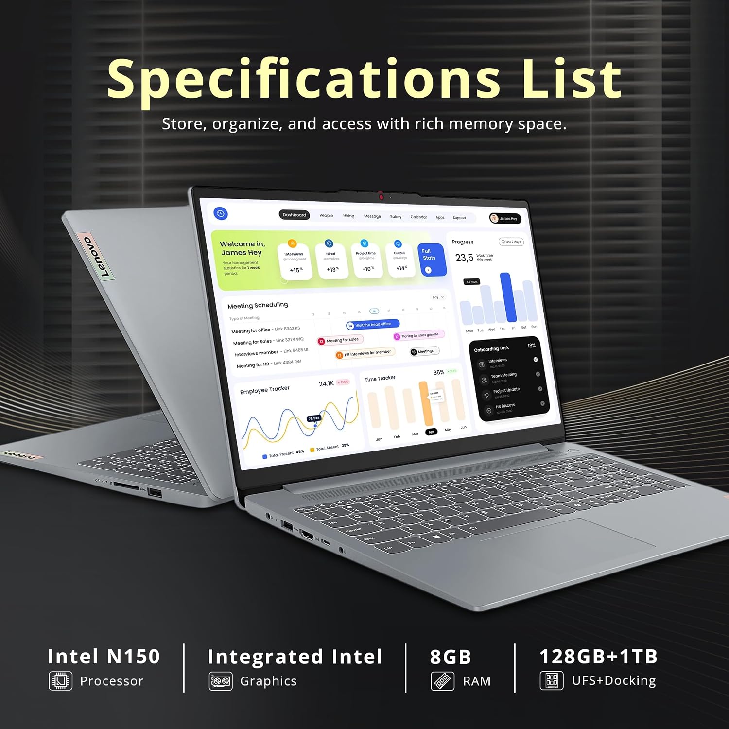 Detalle de Lenovo IdeaPad Slim 3 laptop