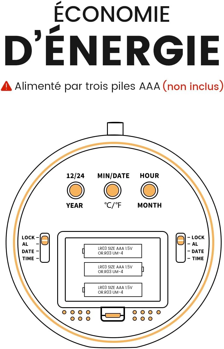 Thumbnail 6 de aboveClock Réveil Numérique bois 9,6 cm