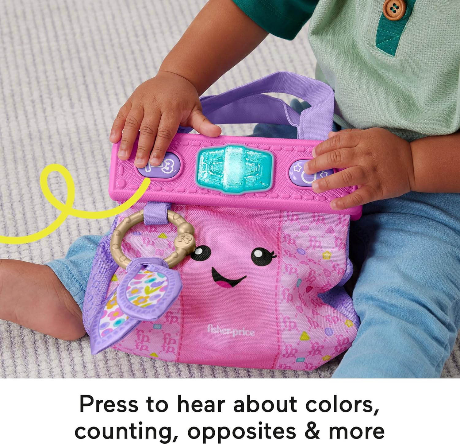 Thumbnail 2 de Fisher-Price Laugh & Learn Purse: Going Places Bag with 4 Pretend Play Accessories (6+ Months)