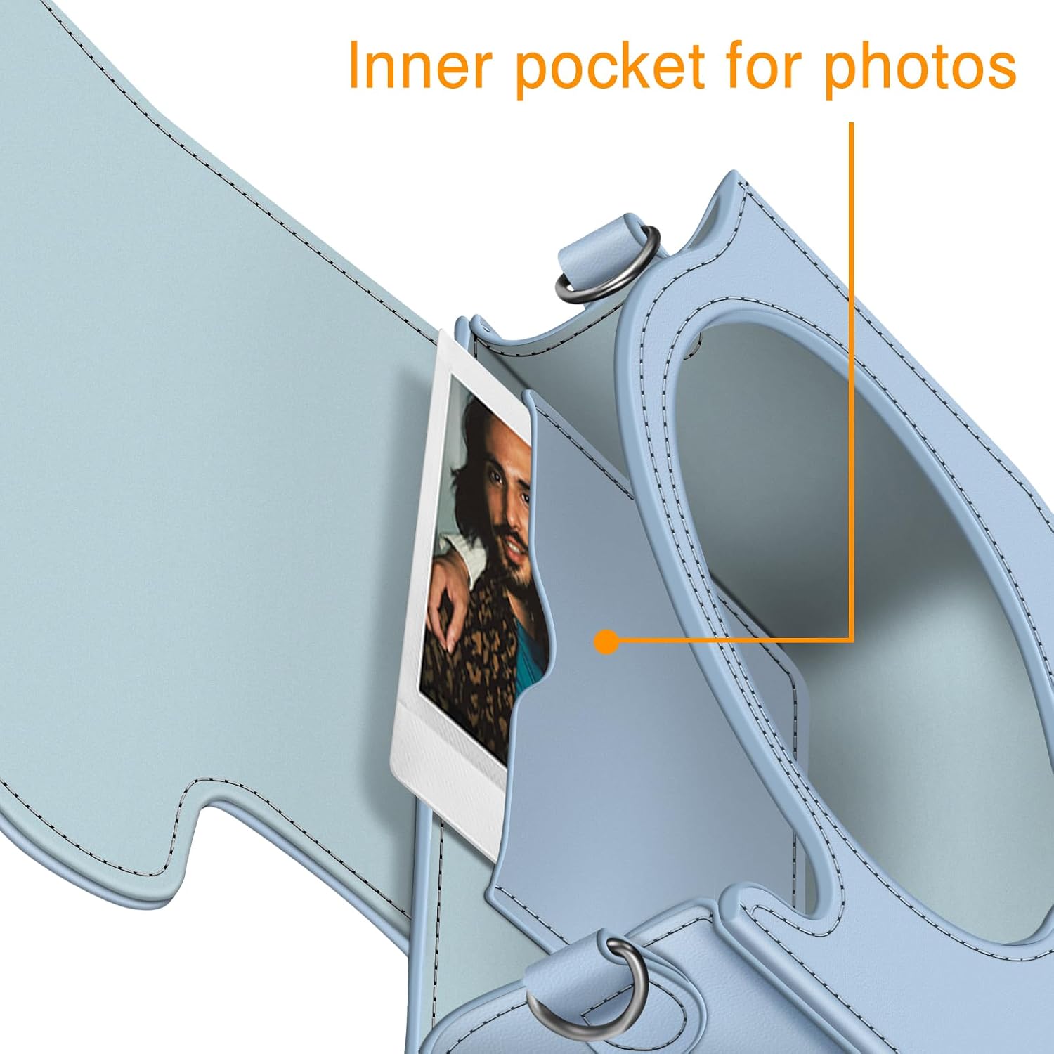 Detalle de Fintie Schutzhülle für Fujifilm Instax Square SQ1 / SQ40 – Premium Kameratasche mit verstellbarem Riemen