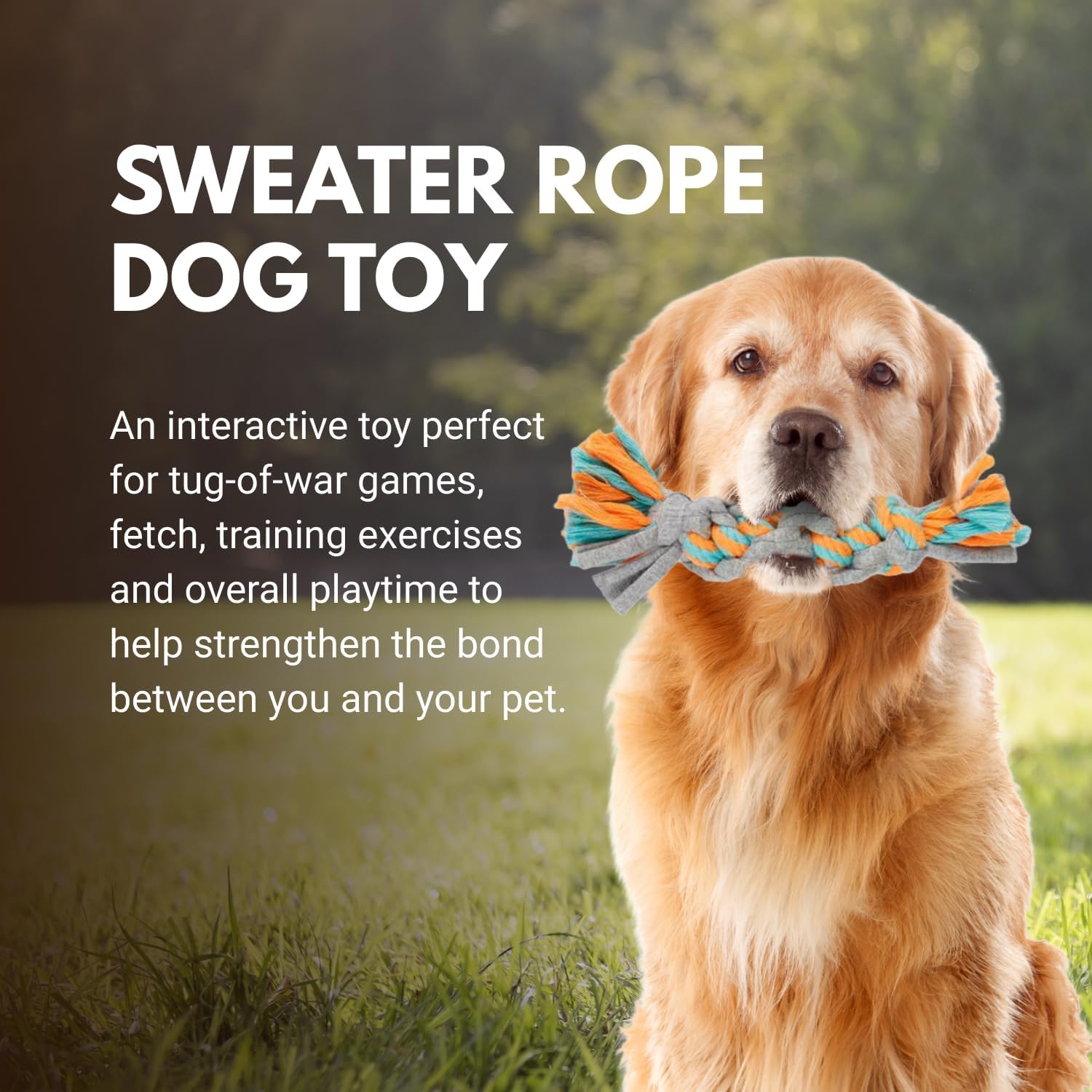 Detalle de Consumable Corner Braided Dog Rope Toy