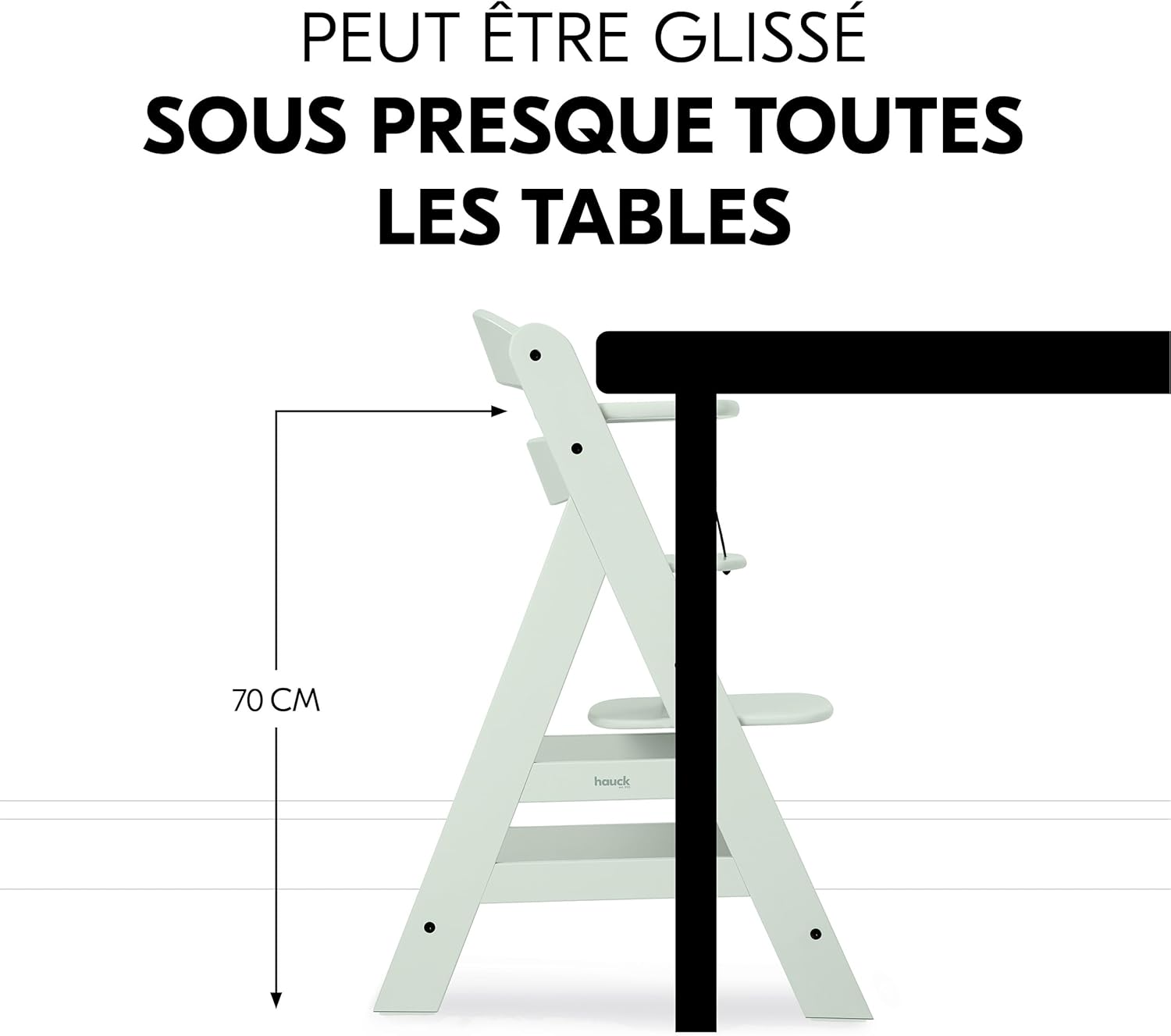 Thumbnail 4 de hauck Alpha Plus 4 en 1 Chaise Haute Bébé Évolutive avec Insert Nouveau-né – Menthe