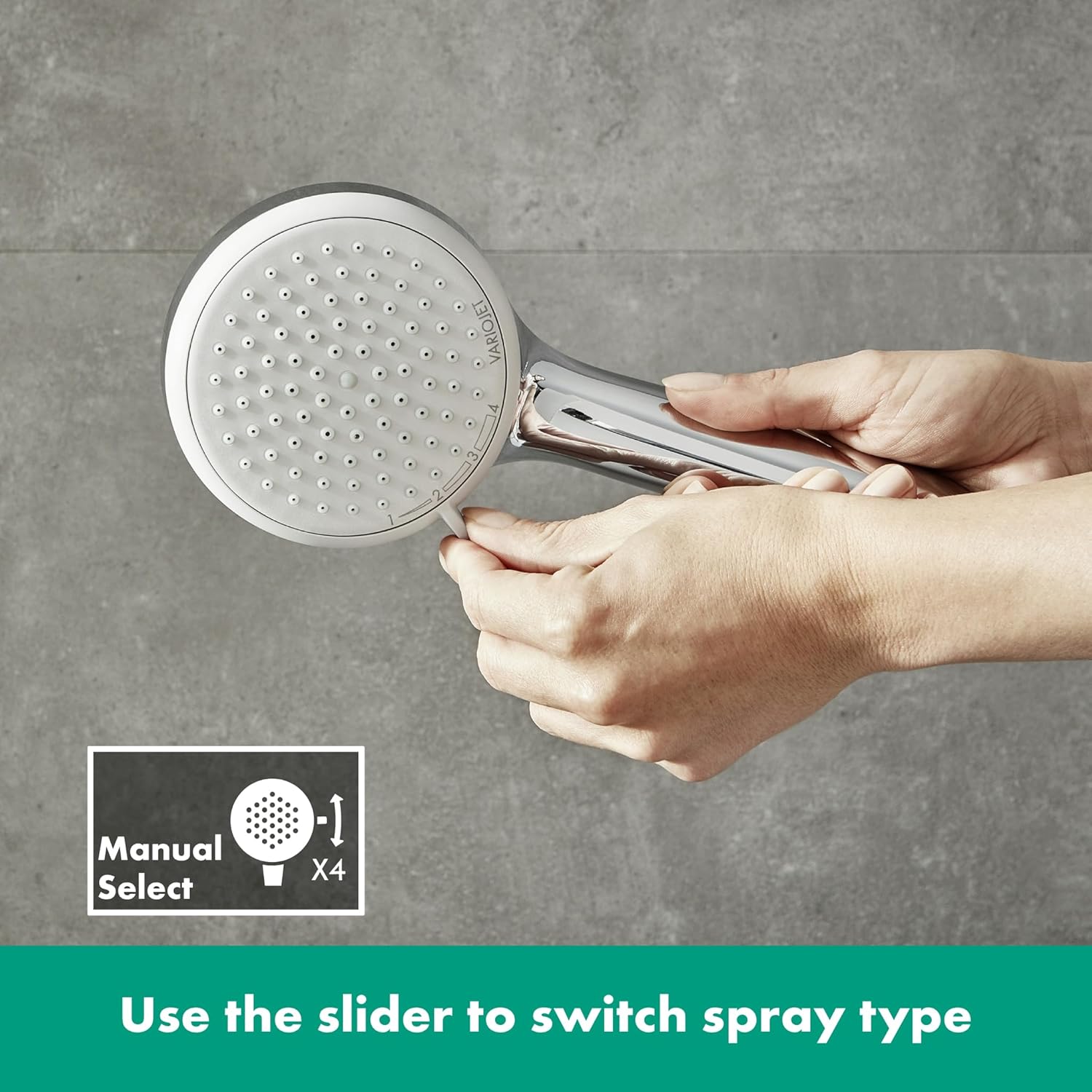 Thumbnail 4 de hansgrohe Croma 100 💧 Ducha de mano con 4 chorros y EcoSmart