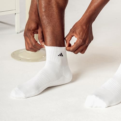 Thumbnail 2 de adidas Men's Athletic Cushioned Quarter Ankle Socks (6 Pairs) – Durable & Comfortable