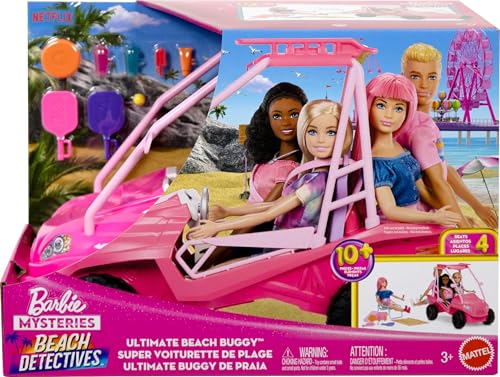 Thumbnail 5 de Barbie Mysteries JFV68 conjunto playa con 10+ accesorios