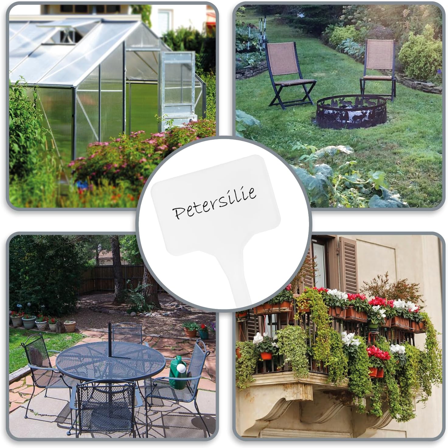 Thumbnail 3 de com-four 50x Etichette per Piante con Pennarello a Doppia Punta – Etichette a innesto 15 cm per giardino e interno