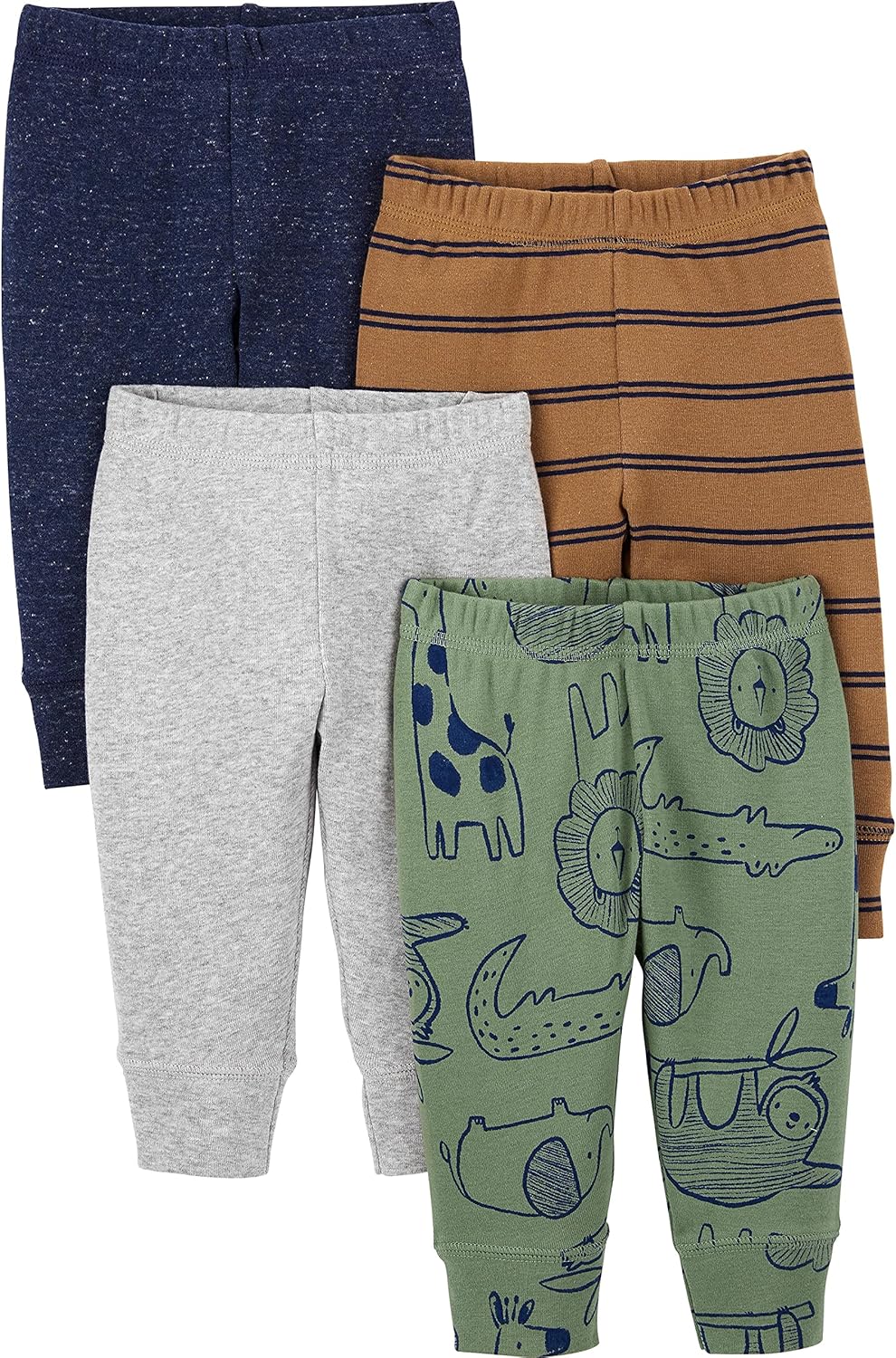 Detalle de Simple Joys by Carter's Baby 4-Pack Neutral Pant