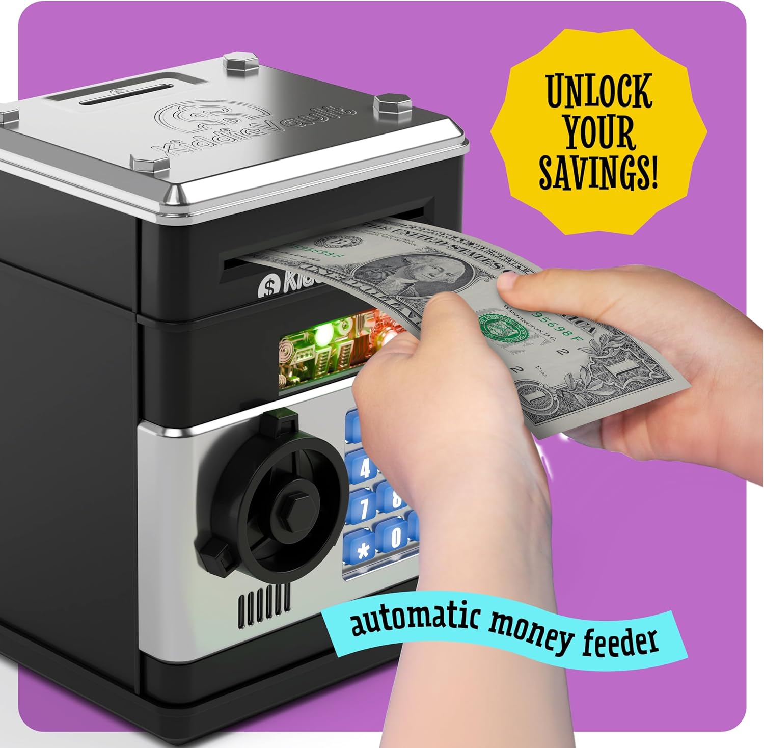 Detalle 2 de KiddieVault Electronic Piggy Bank ATM