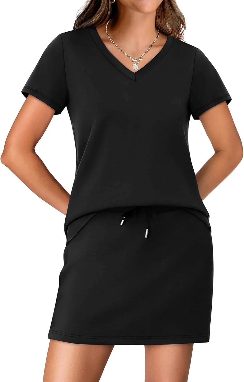 Thumbnail 1 de NIASHOT Two Piece Skirt Sets for Women: Breathable, Versatile Summer Outfit