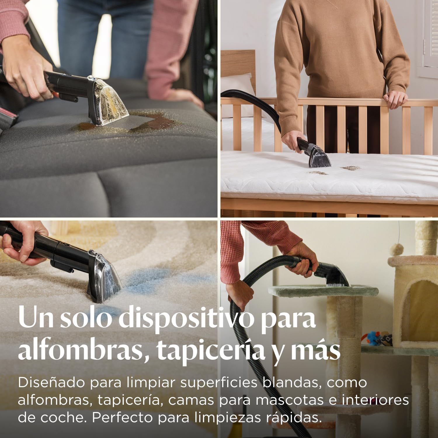 Detalle 2 de BISSELL SpotClean ProHeat Advanced, Aspiradora Compacta para Tapicerías