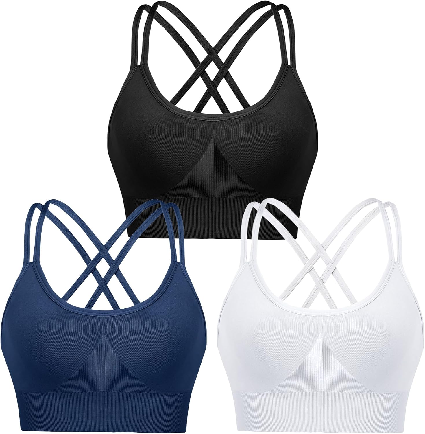 Detalle 2 de Leversic Brassière Sport Femme sans Armature Rembourrée – confort, maintien et polyvalence pour le sport