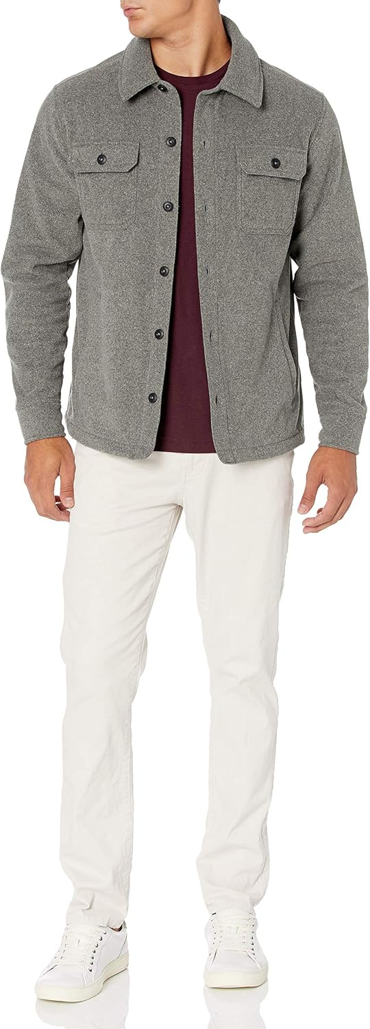 Detalle 2 de Amazon Essentials Polarfleece-Hemdjacke für Herren