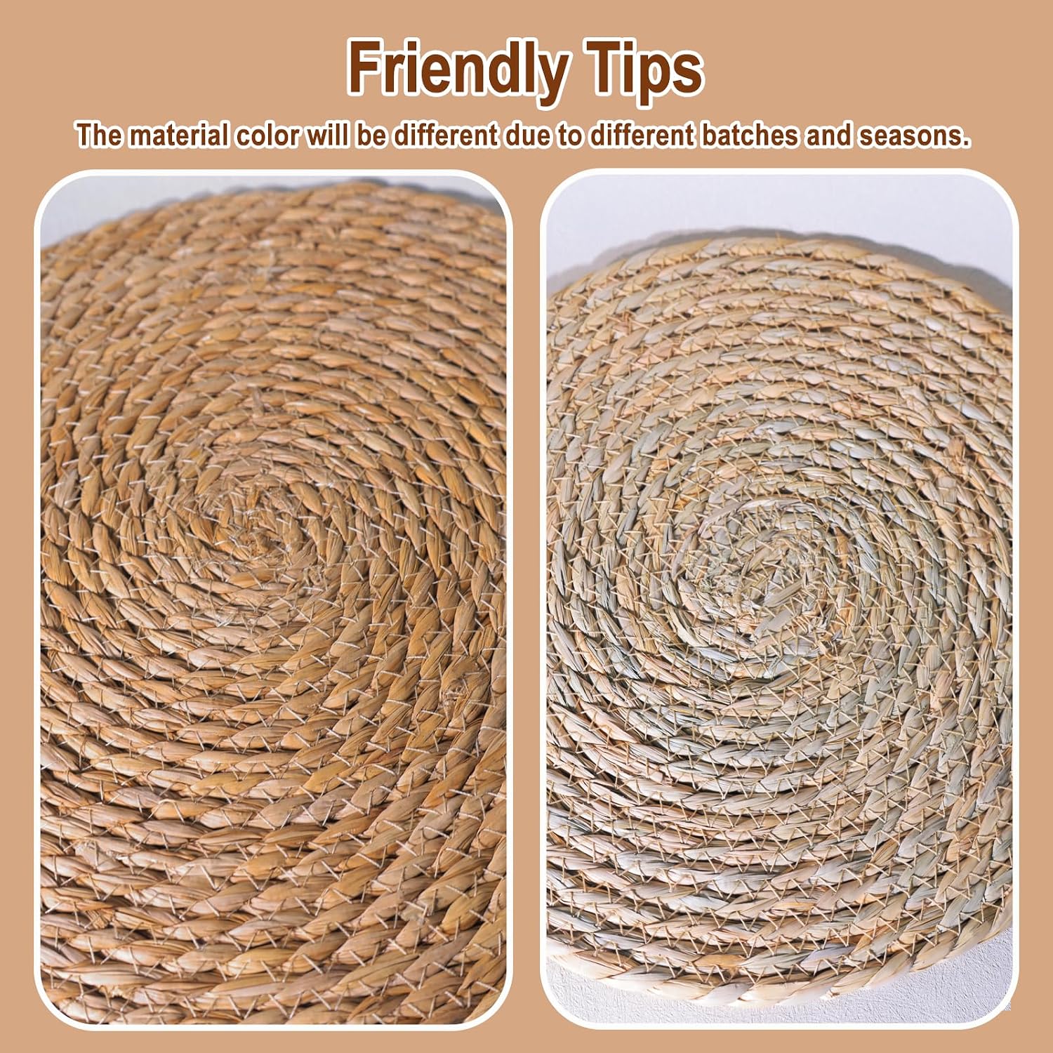 Thumbnail 4 de Round Woven Placemats Set of 10 13 inch