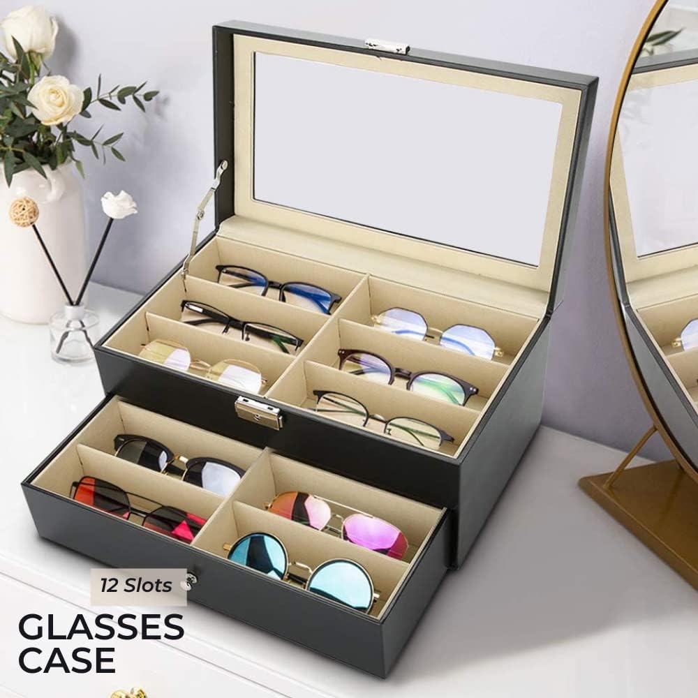 Detalle 2 de MAGIC SELECT Caja para gafas 18 compartimentos